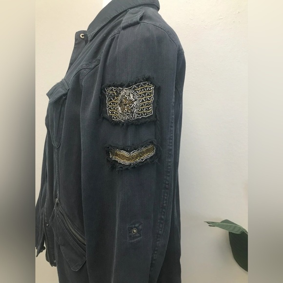 Torrid Black Twill Embellished Jacket - Size 14/16 (1) - Picture 6 of 7